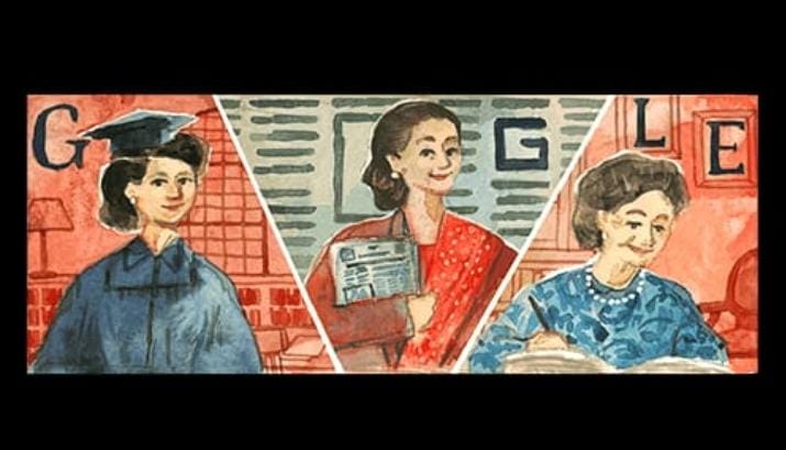 Srikandi Jurnalis Indonesia Siti Latifah Diah Jadi Google Doodle, Siapa Dia?
