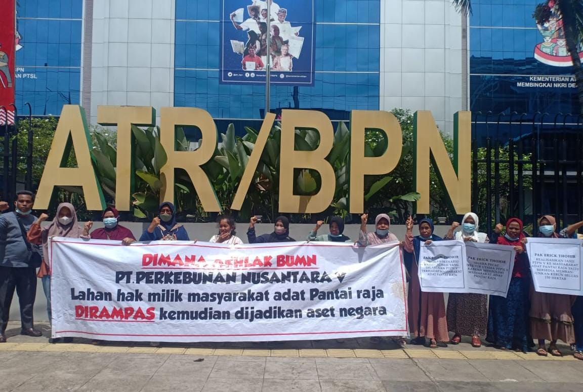 Cerita Panjang 38 Tahun Konflik Lahan Masyarakat Adat Pantai Raja Kampar vs PTP Nusantara V, Di Mana Negara Pancasila?