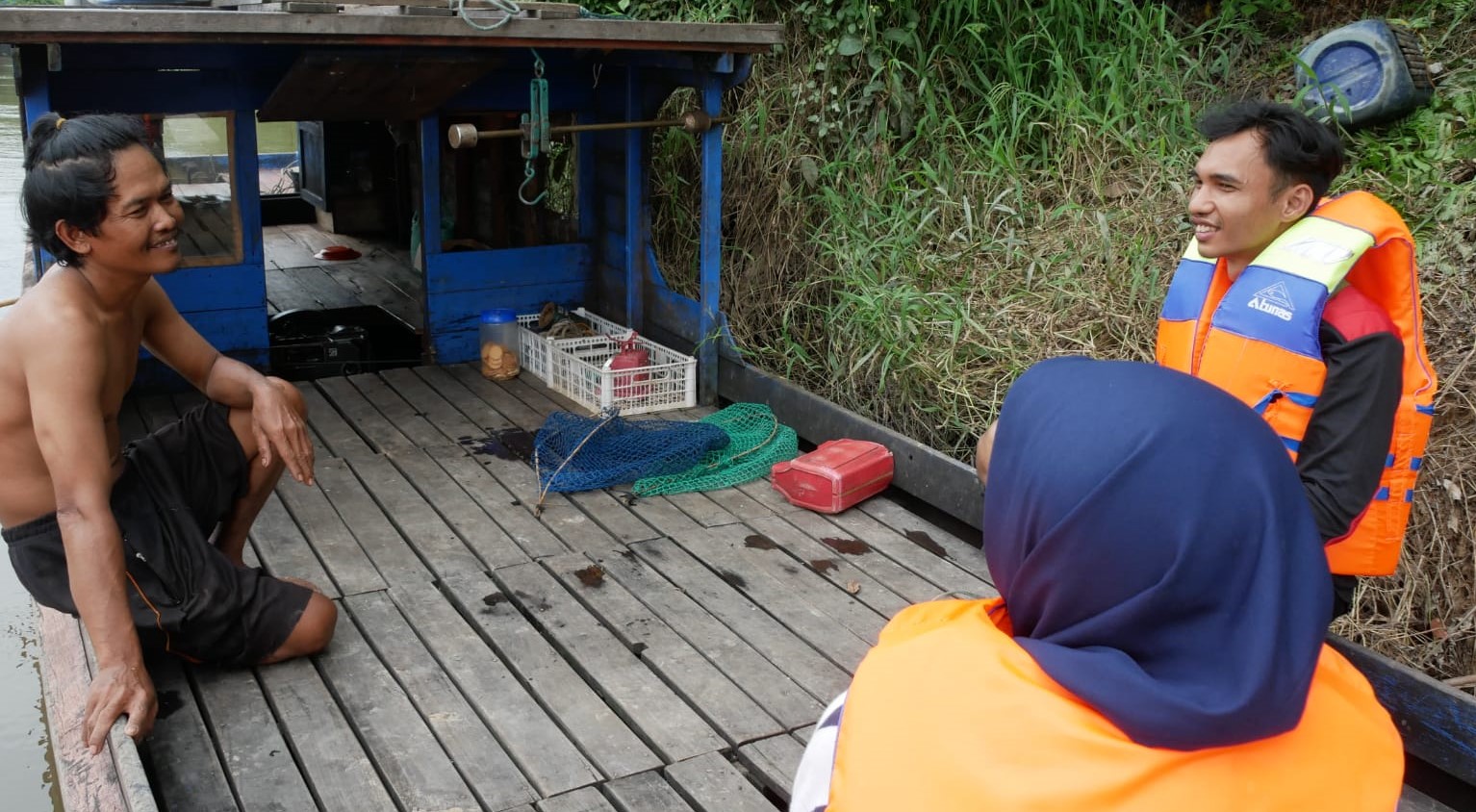 Ekspedisi Susur Sungai Kampar Mapala Humendala, Nelayan Curhat Tangkapan Ikan Anjlok