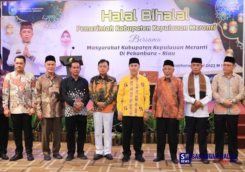 Asmar Gelar Halalbihalal di Pekanbaru, Gubernur Syamsuar Janjikan Program Pemprov untuk Kepulauan Meranti
