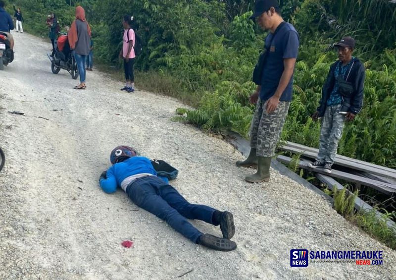 Parah! Dalam Sepekan 6 Kecelakaan Terjadi di Jalan Rusak Desa Lukun-Sungai Tohor Kepulauan Meranti, Korban Alami Luka Serius