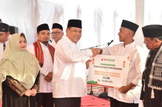 BRK Syariah dan Pemprov Riau Salurkan Bantuan CSR untuk Pembangunan Masjid Nur Ilham di Desa Semunai