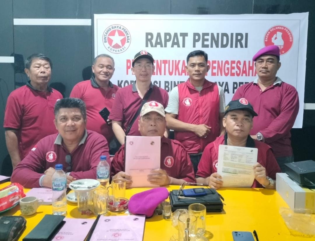 Badan Relawan Prabowo Provinsi Riau Resmi Bentuk Koperasi Bintang Raya Perkasa, Wadah Penopang Ekonomi Anggota dan Masyarakat