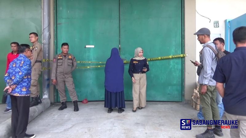 Disperindag-Satpol PP Pekanbaru Segel Gudang UD Jaya Agung di Kompleks Avian, Ini Pelanggarannya